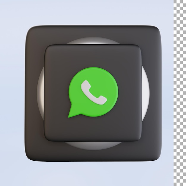 Whatsapp Logo 3D-pictogram