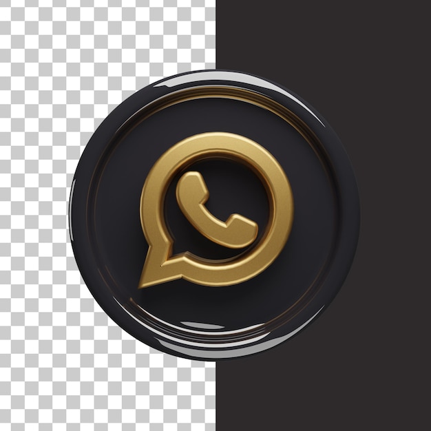 Whatsapp logo 3d