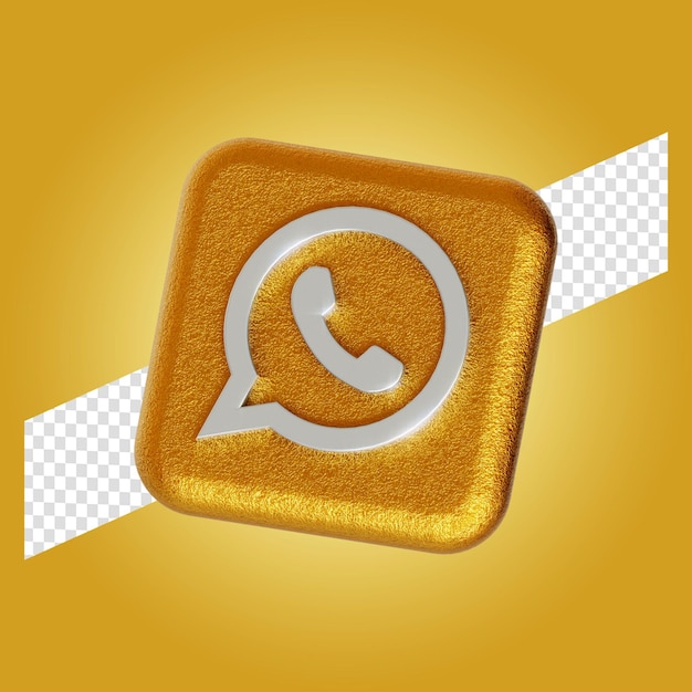 Whatsapp Logo Aplikacja 3d Render Ilustracja Na Białym Tle