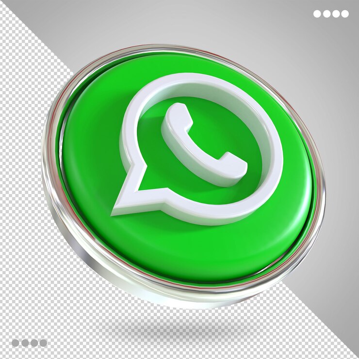 Whatsapp  logo social media 3d styles 