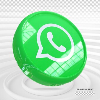 Whatsapp logo sosial media 3d render