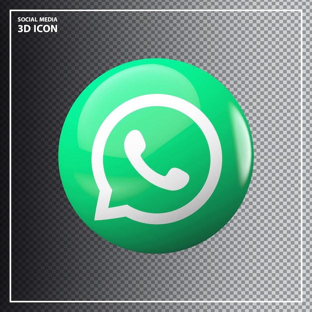 Whatsapp-pictogram 3d