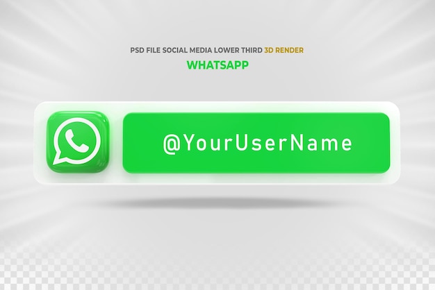 PSD whatsapp social media lower third banners buttons