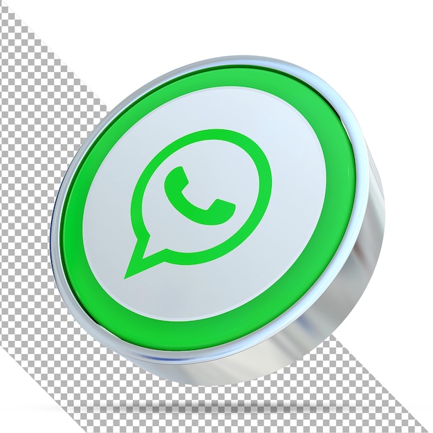 Whatsapp sociale media 3d-stijlen