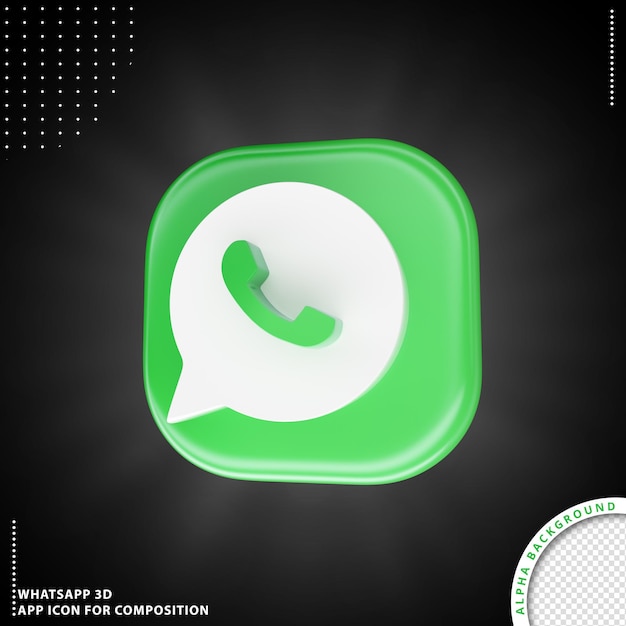 Whatsapp-toepassingspictogram voor samenstelling