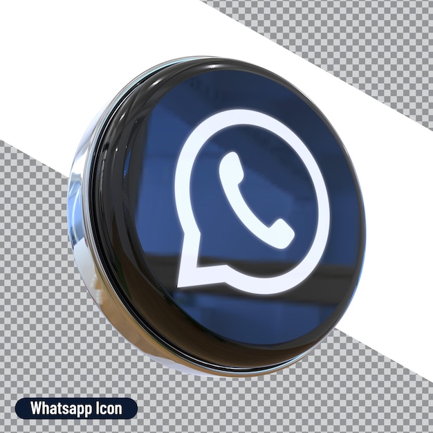 Whatsapp zwart social media-logo