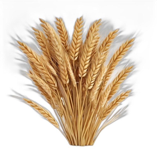 PSD wheat psd on a white background