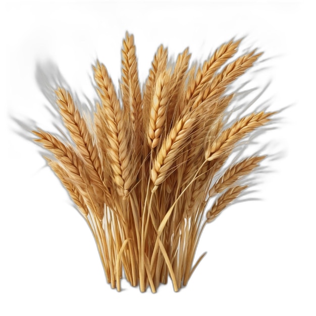 PSD wheat psd on a white background