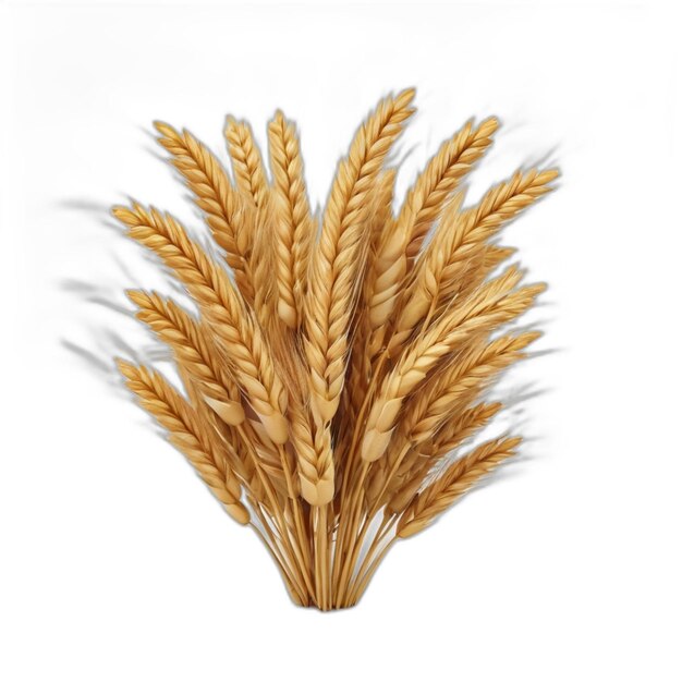 PSD wheat psd on a white background