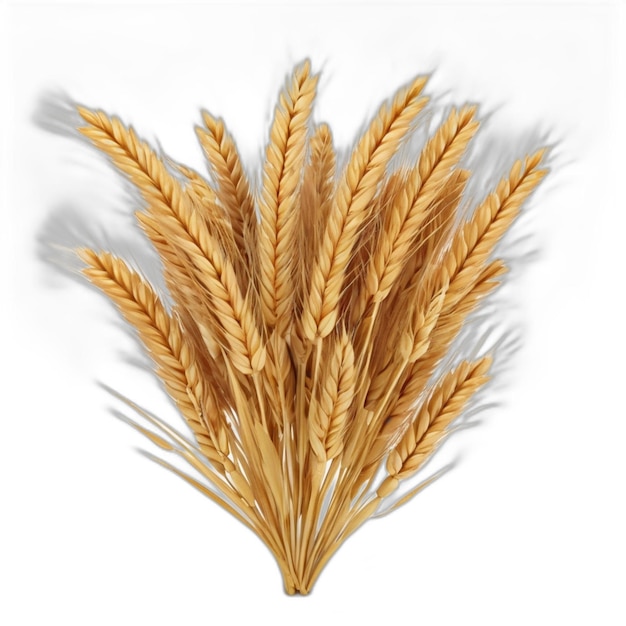 PSD wheat psd on a white background