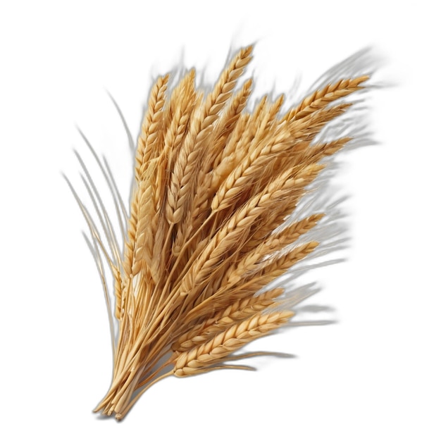 Wheat psd on a white background