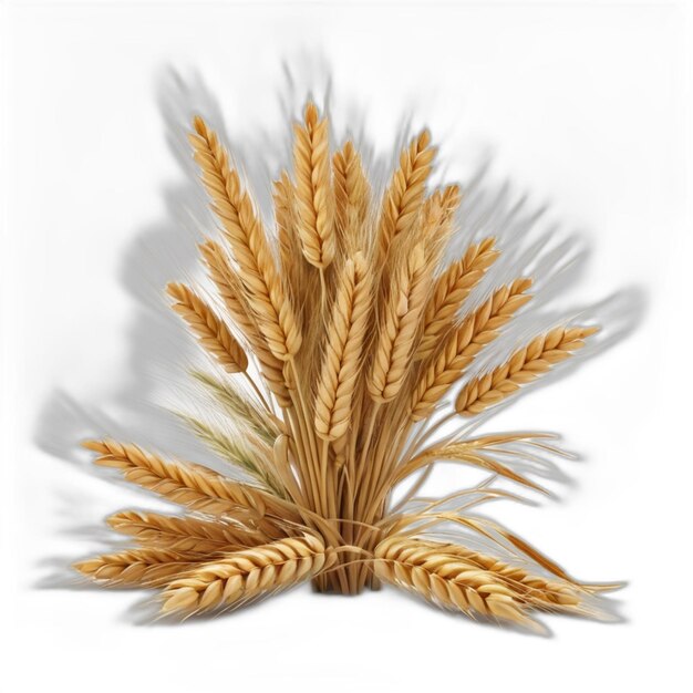 PSD wheat psd on a white background