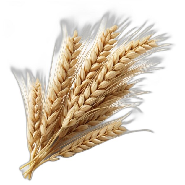 Wheat psd on a white background