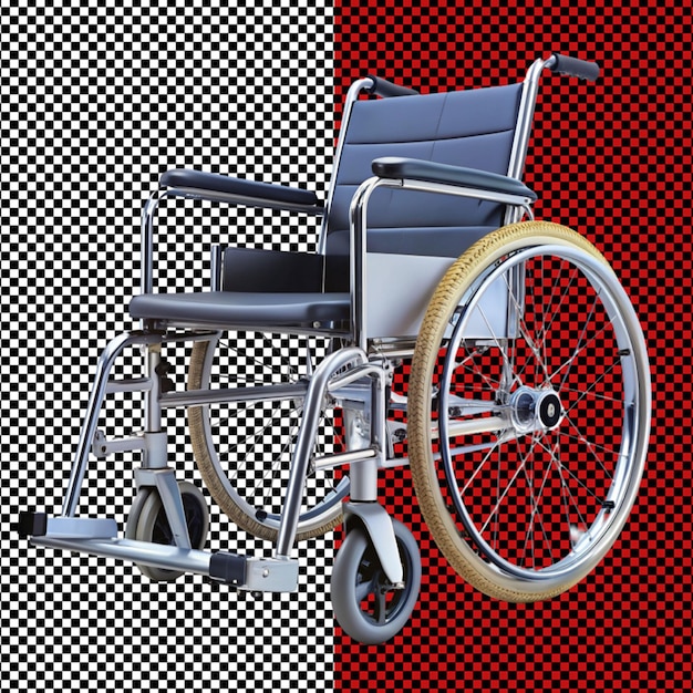 PSD wheel chair on transparent background