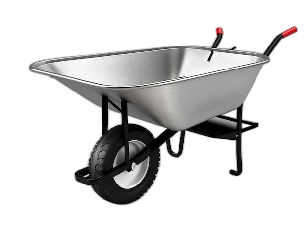 PSD wheelbarrow psd op een witte achtergrond