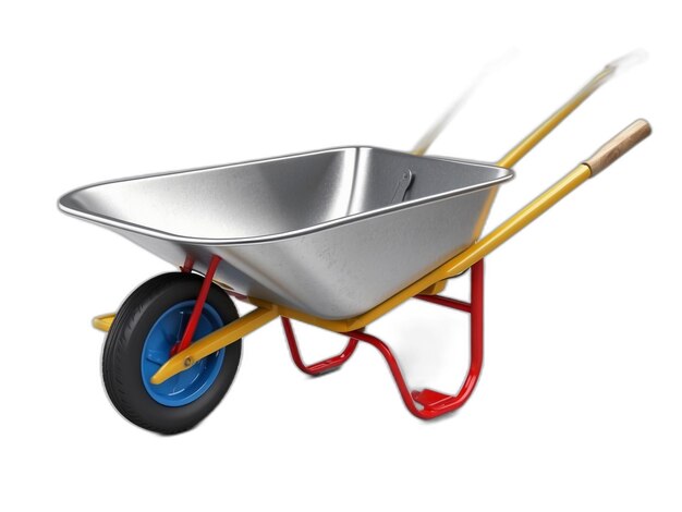 PSD wheelbarrow psd op een witte achtergrond