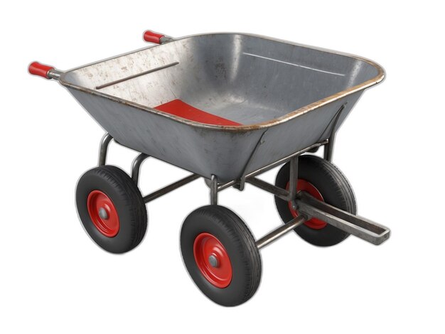 PSD wheelbarrow psd op een witte achtergrond