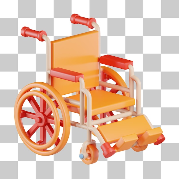 Wheelchair device 3d icon