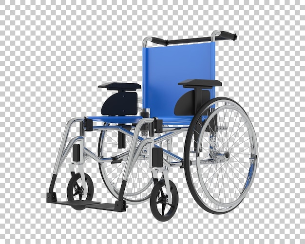 PSD wheelchair isolated on background 3d rendering illustration