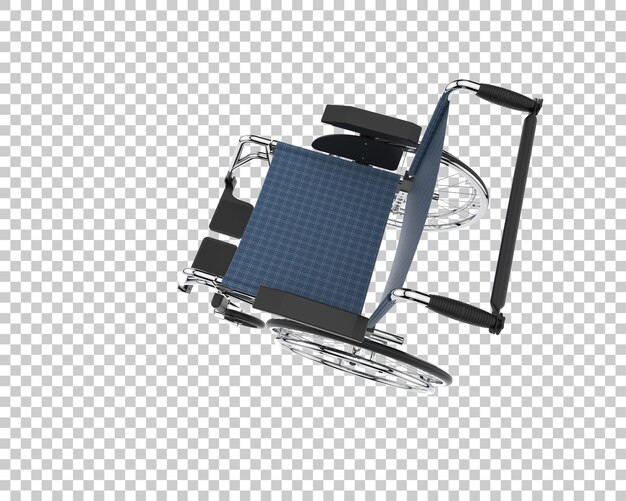 PSD wheelchair isolated on background 3d rendering illustration