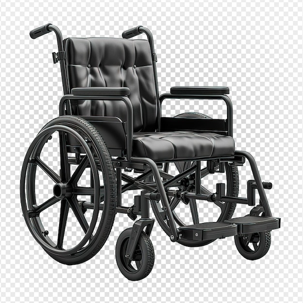 PSD wheelchair isolated on transparent background disability chair png generative ai