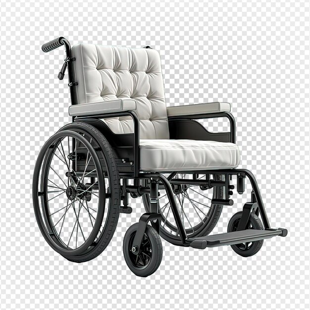 PSD wheelchair isolated on transparent background disability chair png generative ai