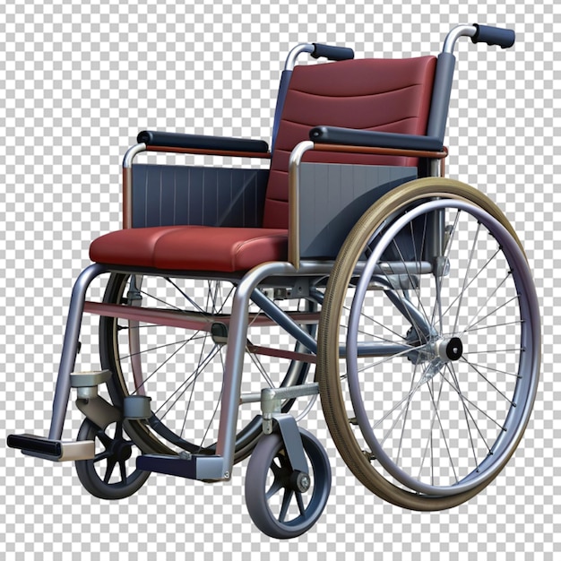 PSD wheelchair isolated on a transparent background