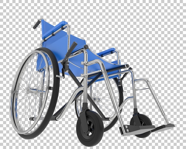 PSD wheelchair on transparent background 3d rendering illustration