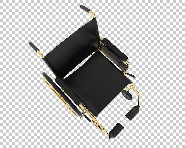 PSD wheelchair on transparent background 3d rendering illustration