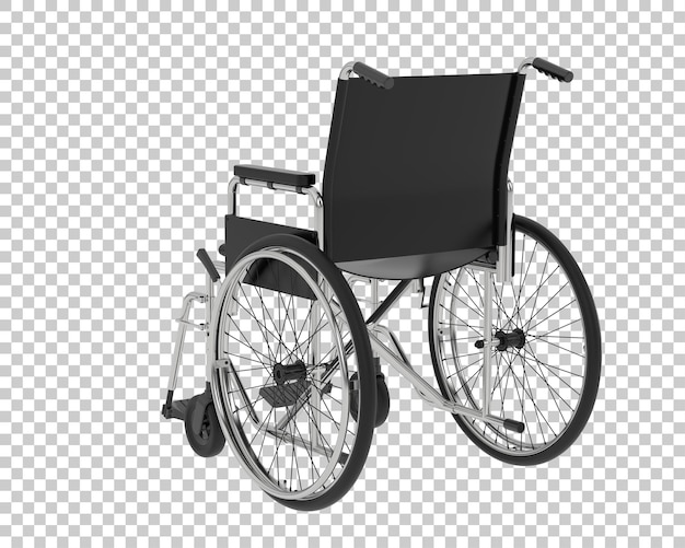 Wheelchair on transparent background 3d rendering illustration