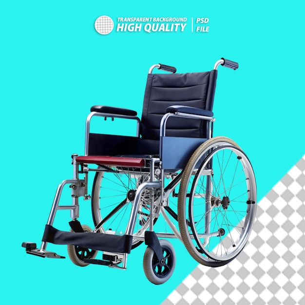 PSD wheelchair on transparent background