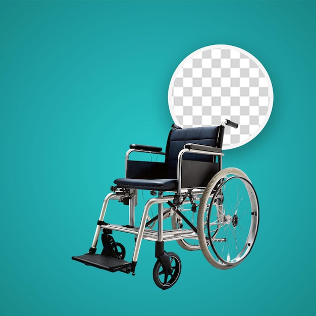 PSD wheelchair on transparent background