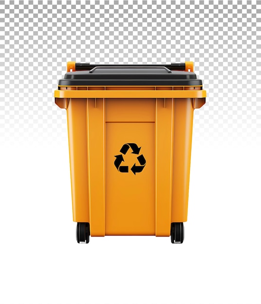 PSD wheelie bin transparency on a clear background seamless integration guaranteed