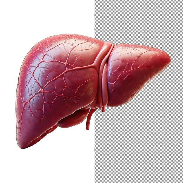 투명 캔버스에 기발한 생물학 3D 장기 기쁨