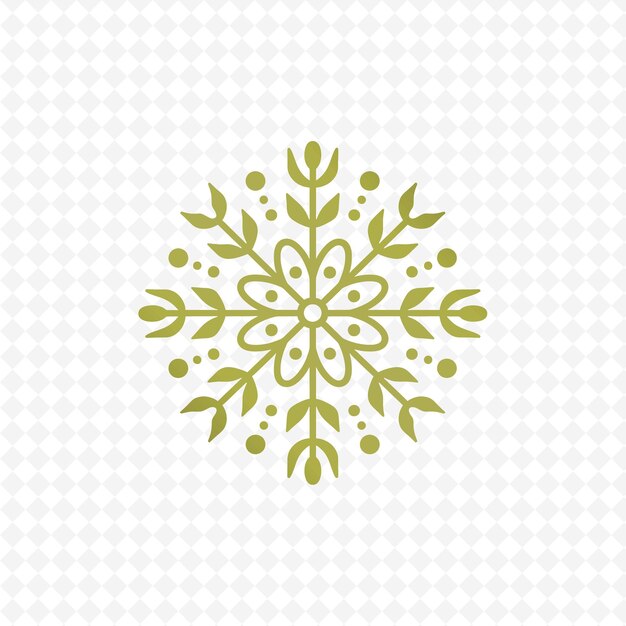 PSD whimsical daisy snowflake logo z playfu creative vector design of nature collection