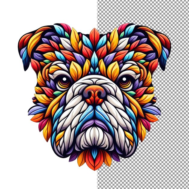 PSD whimsical woofs a png portrait of canine creativity