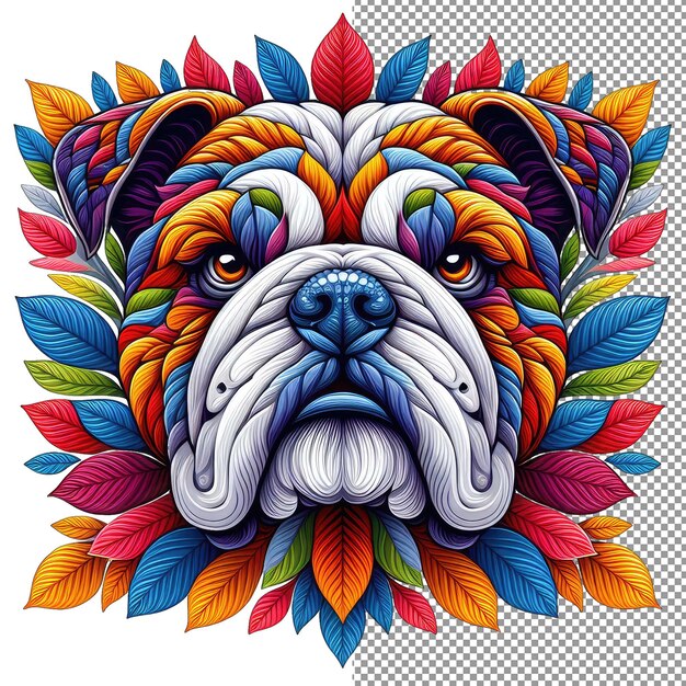 PSD whimsical woofs a png portrait of canine creativity