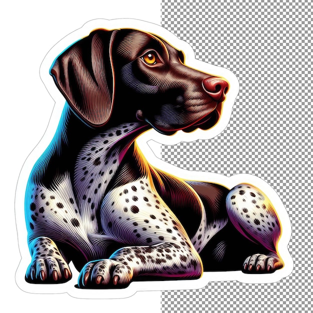 PSD whimsical woofs sticker van puppy charm