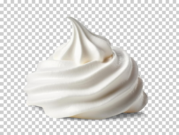 PSD whipped cream isolated on transparent background png psd