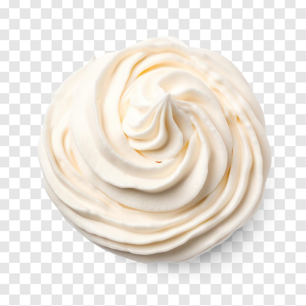 PSD whipped cream transparency background psd