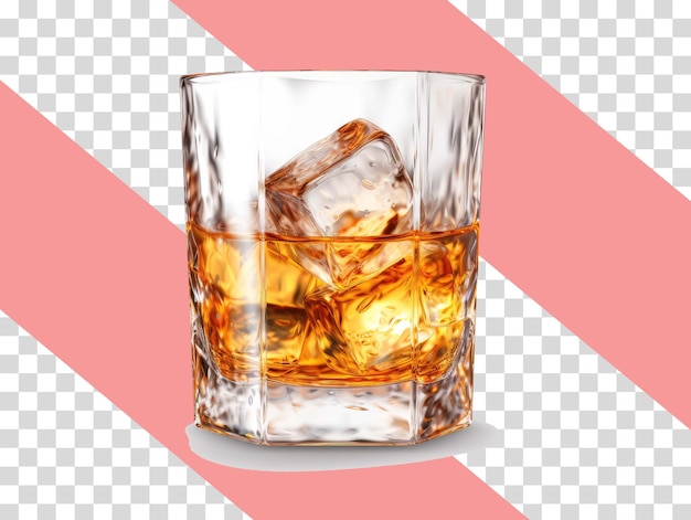 Whiskey glass png on transparent background