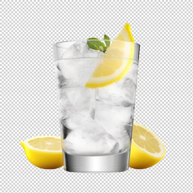 PSD whiskey sour cocktail isolated on transparent background generative ai