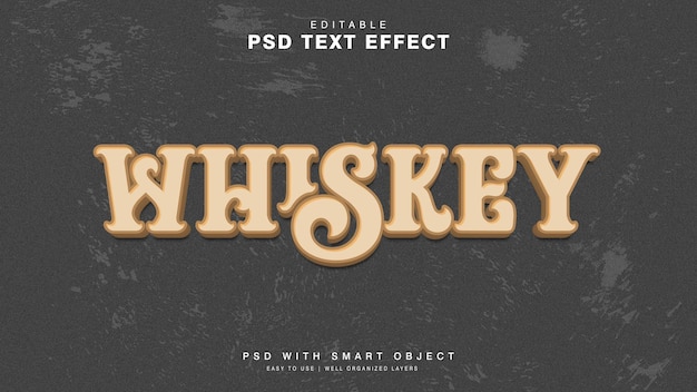 Whisky-teksteffect