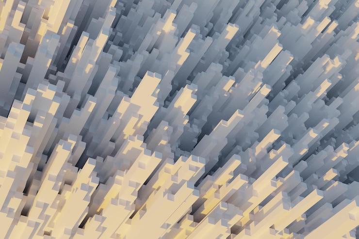 PSD white 3d rendered abstract background
