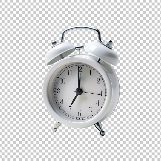 PSD white alarm clock png