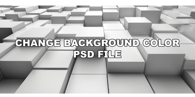 PSD a white background with many white cubes stock background