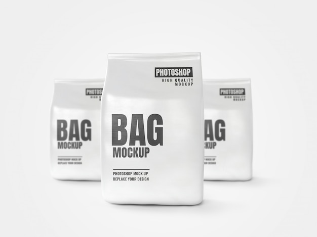 White bag mockup banner artwork