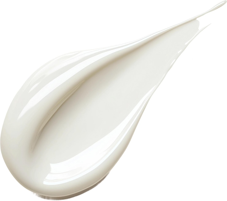 PSD white beauty cream smear smudge isolated on white background cosmetic skincare product texture