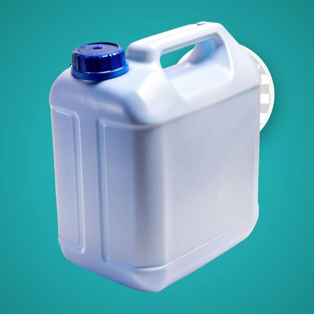 PSD white blank plastic jerrycans isolated on background