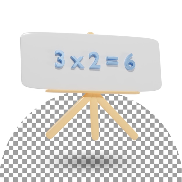 White Board 3D Render